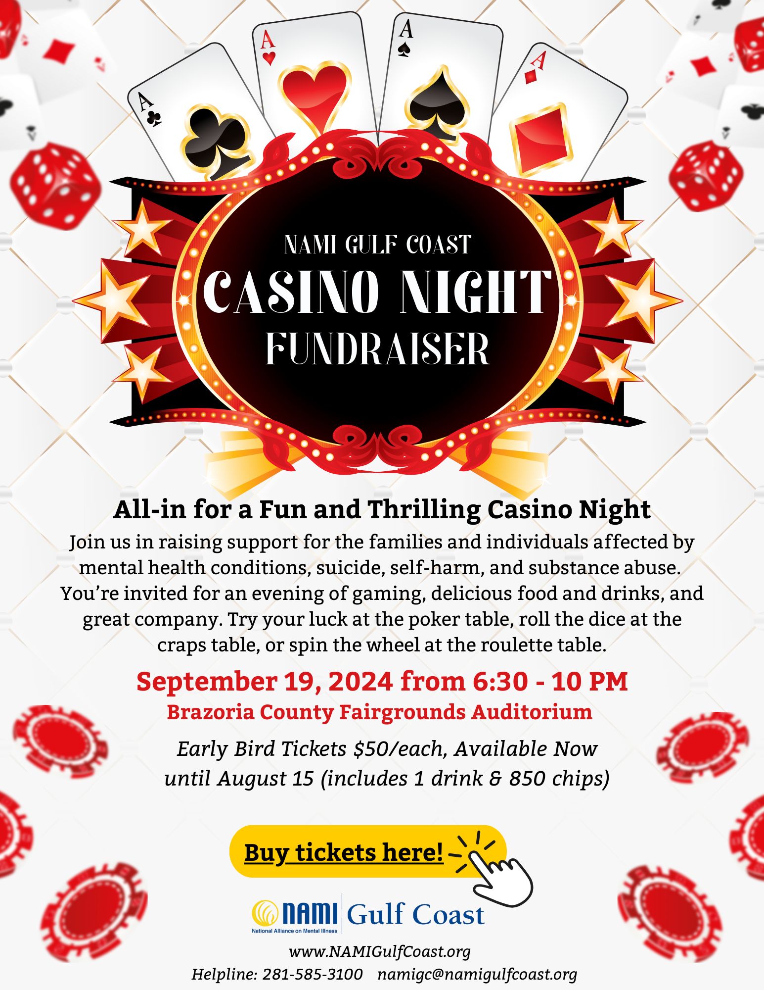 Nami Gulf Coast Casino Night Fundraiser